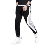 Men's Hip Hop Joggers Loose Drawstring Pants L-3XL(Black 3XL)