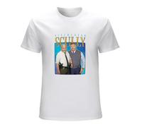 Men's Hitchcock & Scully Homage Tee Funny Brooklyn Nine Nine Show 90S T-Shirts White L