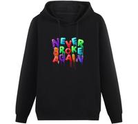 Men's Hoody Sweatershirt Never Broke Again Colorful Hoody Men Hoodie Male Long Sleeve O-Neck Hoodies Tops Size M