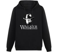 Men's Hoody Sweatershirt Walker Texas Ranger Chuck Norris Head and Logo 6 Men Cotton Soft Pullover Hoodie Hoody Size M