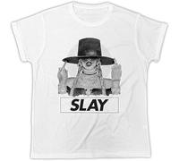 Men's I Slay Tshirt Beyonce Hat Poster Birthday Present Fashion Tshirt Manches Courtes(Large)