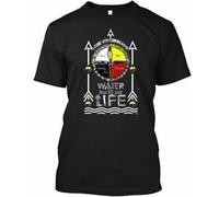 Mens I Stand with Standing Rock Sioux - Water is Life Tee T-Shirt Cotton