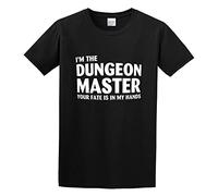 Men's I'm The Dungeons Master Your Fate is in My Hands O Neck Men T Shirt T-Shirts Black 3XL
