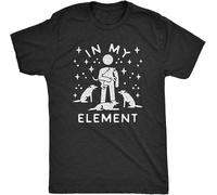 Men's in My Element Dogs Tshirt Funny Dog Lover Pet Puppy Animal Tee for Men T-Shirt Balck Manches Courtes(X-Large)