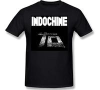 Men's Indochine Central Tour 2021 Basic Short Sleeve T-Shirt Funny R145 Tees EUR Black 3XL