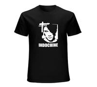 Mens Indochine Pop Rock Casual Unisex Short Sleeve T-Shirt Black M