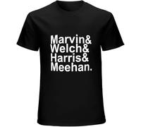 Men's Inspired by The Shadows Names Cliff Richard Hank Marvin 60'S Pop Guitar Fashion T Shirts Black Manches Courtes(Large)