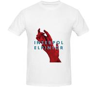 Men's Interpol El Pintor Pop Men Crew Neck DTG Tee T-Shirts White M