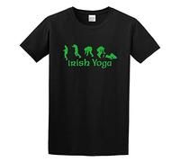 Men's Irish Yoga O Neck Men T Shirt T-Shirts Black XXL