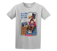 Men's It's Ok Not to Be Ok Cotton T Shirt Grey XXL