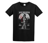 Men's Jack The Ripper London Killer 97 Cotton T Shirt Black L