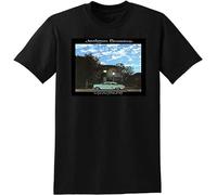 Men's Jackson Browne Late for The Sky Vinyl CD Cover Small Medium Large Black T-Shirts Black XXL
