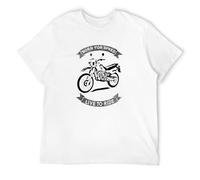Men's Japanese Bike DT 125 Born for Speed Live to Ride - - Gift for Him, Men T-Shirts White L