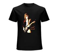 Men's Jeff Beck Guitar God Rock Concert Vintage Retro T-Shirts Black L