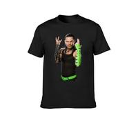 Men's Jeff Hardy The Enigma Quality Print Mens Casual Cotton Tees Tops T-Shirts Black 3XL