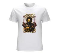 Men's Jerry Garcia Guitars Portrait Charcoal T-Shirts White S