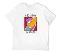 Men's Jersey Shirt Bed Stuy Do Or Die-Do The Right Thing Movie Spike Lee T-Shirts White XL
