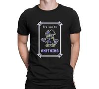 Men's Jevil Deltarune Inspirational Poster T Shirt Deltarune Game Kris Susie Ralsei Game Cotton Clothing Vintage Crewneck Tees Black