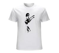 Men's Jimmy Page Urban Image Outrider Playing Up A Storm Guitor Boogi T-Shirts White L