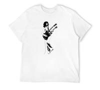 Men's Jimmy Page Urban Image Outrider Playing Up A Storm Guitor Boogi T-Shirts White XL