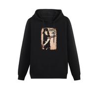 Mens Joan Jett Bad Reputation Big Print Hoodies Long Sleeve Pullover Loose Hoody Sweatershirt Size Black S