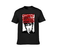 Men's Johnny Thunders Retro Wave Punk Scene Anni '70 Man T-Shirt Unisex Tee Black 3XL