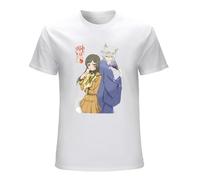Men's Kamisama Hajimemashita Kamisama Hajimemashita Tomoe and Nanami Cute Graphic Tee Shirt Short-Sleeve T-Shirts White M