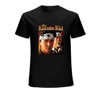 Men's Karate Movie Danial-San & Mr Miyagi Sunset T-Shirts Black M