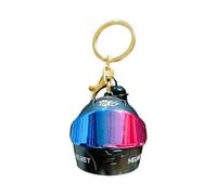 Mens Keychain Light-Up Colorful| Luminous Motorcycle Helmet Ornament