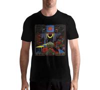Mens Ki-Ng Gizz-Ard an-D Liz-Ard Wiz-Ard Round Neck Pure Cotton Short Sleeve Comfortable Adult T-Shirt Top Manches Courtes(XX-Large)