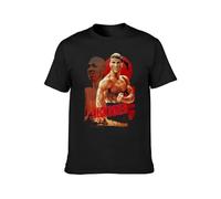Men's Kickboxer Movie Poster Jean-Claude Van Damme Mens Casual Cotton Tees Tops T-Shirts Black XXL