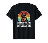 Mens Kid Dog Lover Retro Vintage Every Snack German Shepherd T-Shirt