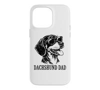 Mens Kids Boys Funny Best Dad Ever Black Tan Dachshund Lover Coque pour iPhone 14 Pro Max