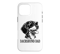 Mens Kids Boys Funny Best Dad Ever Black Tan Dachshund Lover Coque pour iPhone 16 Pro Max
