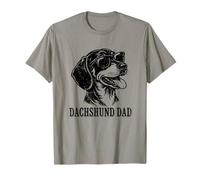 Mens Kids Boys Funny Best Dad Ever Black Tan Dachshund Lover T-Shirt