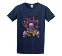 Men's Killer Clown from Outer Space Cotton T Shirt Navy 3XL