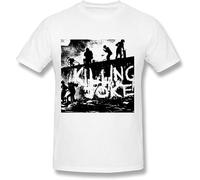 Men's Killing Joke Band Poster O Neck Tees WhiteCasual Round Neck T Shirt White M