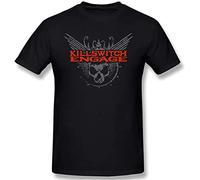 Men's Killswitch Engage T-Shirt Short Sleeve Tee T-Shirts à Manches Courtes(Large)