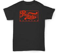 Men's Kind Prelude Records T Shirt Jazz Soul Funk Vintage Men's Breathable Cotton Crew Neck Plain Tees Black XL