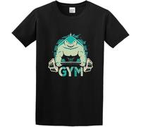 Men's King Shark Gym T-Shirt Print Tees Short Sleeve O Neck Manches Courtes(XX-Large)