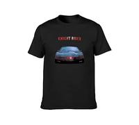 Men's Knight Rider Cult TV Show Kitt Man Unisex Tee T-Shirts Black 3XL