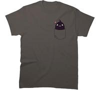 Mens Krobus Graphic Pocket Birthday Sleeve Tee Unisex Cotton T-Shirt for Friends Mothers Day Multicolor(XX-Large)