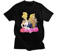 Mens Lady Oscar and Androgyne T Shirt Graphic Cotton The Rose of Versailles Tshirt Tee Shirt Graphic Tees Black