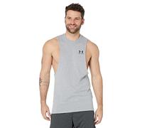 Under Armour Débardeur Left Chest Cut-Off – Steel Light Heather/Black – Taille S