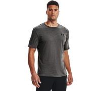 Men's Left Chest Logo T-Shirt Charcoal Medium/Black XXL XXL