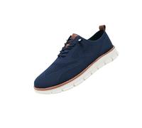 Men's Lightweight Mesh Casual Dress Sneakers, Soft Sole Business Casual Shoes for Travel, Office, Daily Wear (Blue,43)