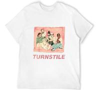 Men's Limited Turnstile Love Connection American Hardcore Punk Band T Shirt White L
