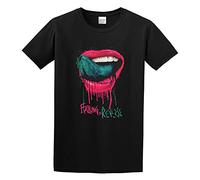 Men's Lips Graphic Printed Shirt Mens Tee T-Shirts Black L