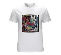 Men's Living Colour Vivid Tee Shirts T-Shirts White 3XL