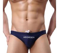 Men's Low Rise Swim Briefs - Polyester, Trendy Swimwea